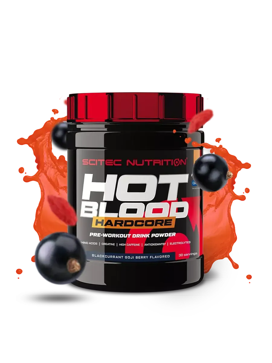 Предтренировочный комплекс Hot Blood Hardcore 375g Смородина