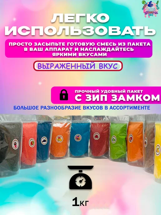 Cotton&Candy Цветной сахар для сладкой ваты Банан, вариант, фото 2