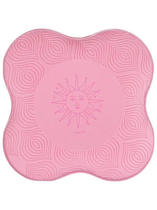 Sangh Коврик под колени для йоги Sun, 20х20 см, цвет розовый, 20x20 см