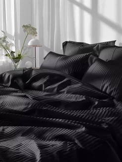 Комплект постельного белья 2 спальный страйп полисатин