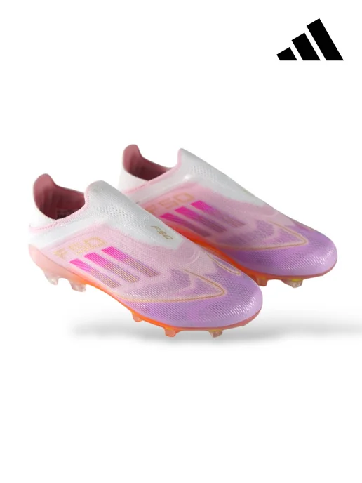 tempo.football Детские футбольные бутсы без шнурков Adidas F50, вариант, фото 2