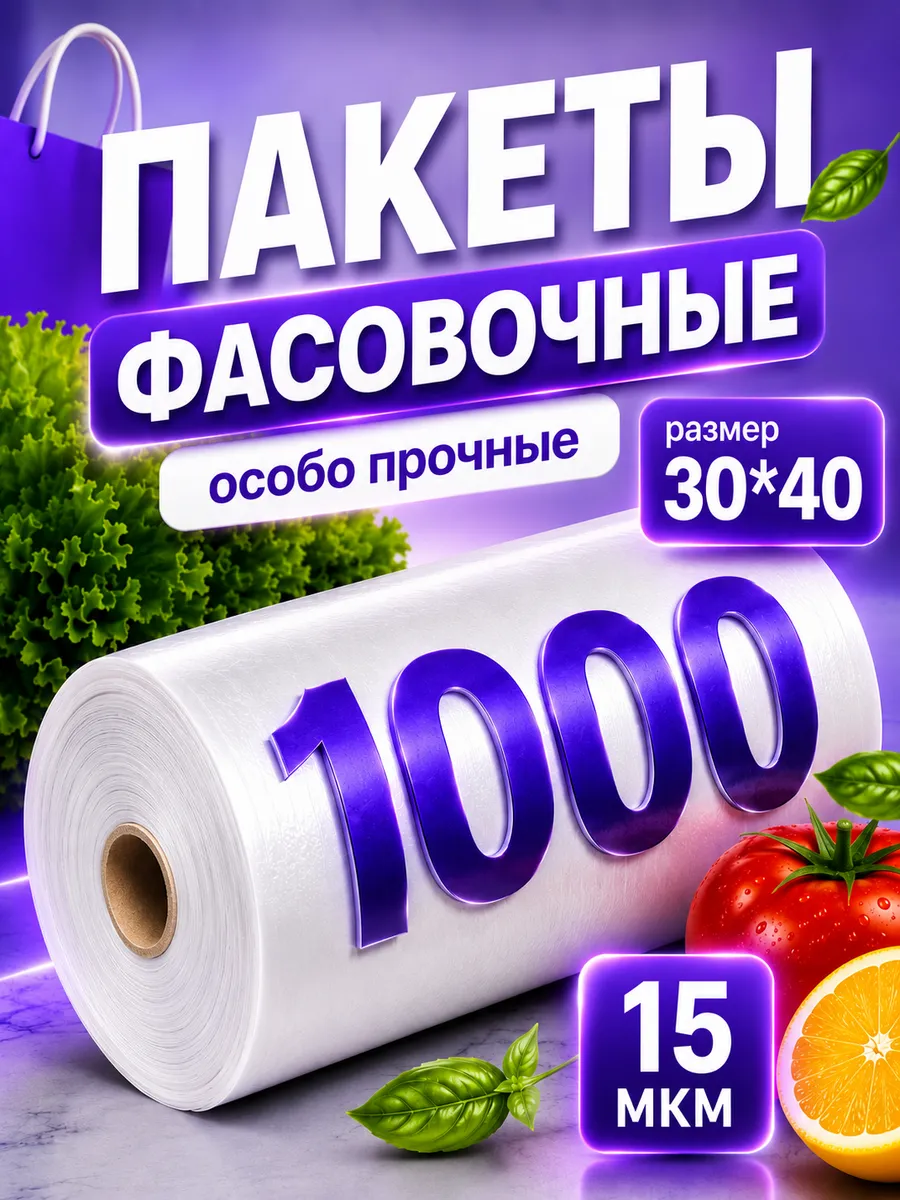 Пакеты фасовочные в рулоне