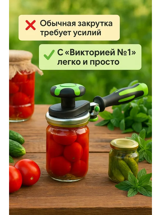 ААА11 Закаточная машинка для банок с ручкой укупориватель крышек, черный, фото 2