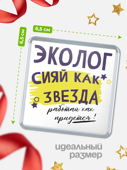 КлассныеШтучки Магнит эколог сияй как звезда!, вариант, фото 2
