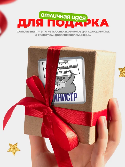 КлассныеШтучки Магнит министр я не ворчу, я профессионально комментирую!, вариант, фото 5