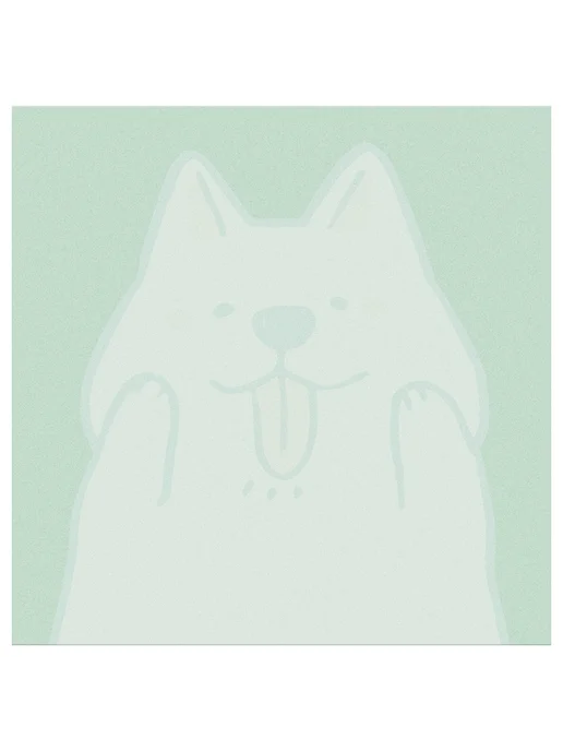 Блок для записей MESHU "Puppy", 8,5*8,5см, 100л, на склейке, 8.5x8.5 см, 100 л, фото 2