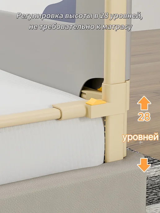 ChampBaby Защитный барьер для кровати 200 см, 1 шт, 1 шт, фото 2
