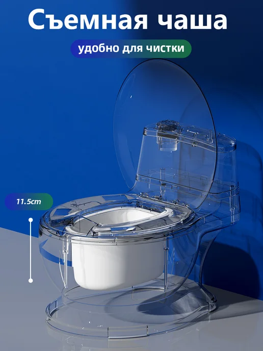 CANDY BABY Горшок детский с мягким ободком-унитаз со звуком смыва воды, вариант, фото 6
