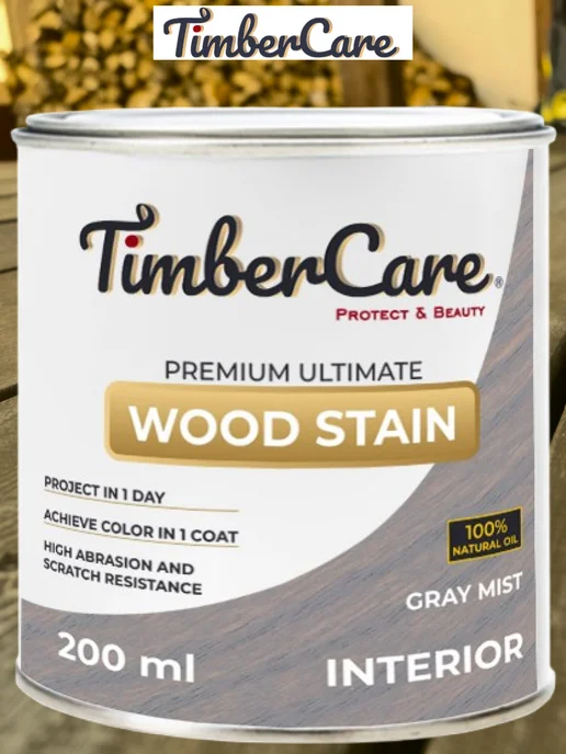 TimberCare Масло для дерева и мебели цвет Серая дымка, 0,2 л, 200 мл, фото 3