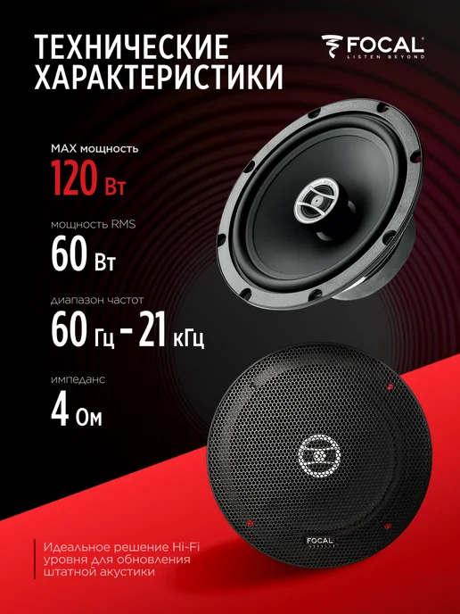 Focal Колонки в машину коаксиальные Auditor RCX-165 16.5 см, вариант, фото 3