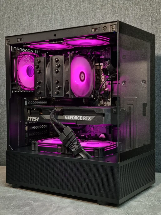 Techno РС Игровой компьютер Альфа V1 Ryzen 7 7700 RTX 5070, черный, фото 7