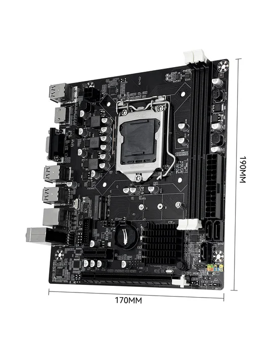 MAHCINIST Материнская плата LGA 1155 H61 DDR3 VGA HDMI M-ITX, вариант, фото 4