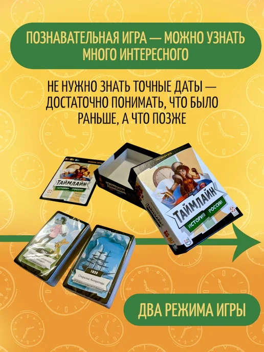 Стиль Жизни Настольная игра "Таймлайн 3 История России" на кругозор, белый, фото 3