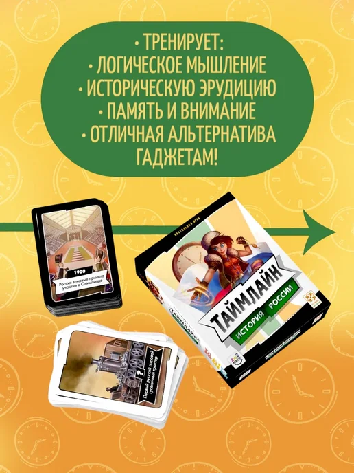 Стиль Жизни Настольная игра "Таймлайн 3 История России" на кругозор, белый, фото 5