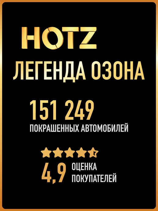 HOTZ Автомобильная краска Красная База, 3 л.+Разбавитель, 3 л, красный, фото 3