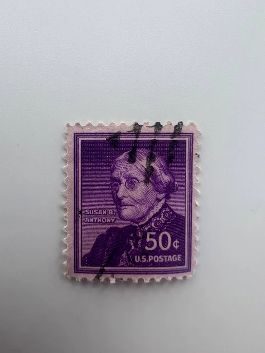 Почтовые марки мира Почтовая марка США «Сьюзен Б. Энтони» 50 центов (1936), вариант