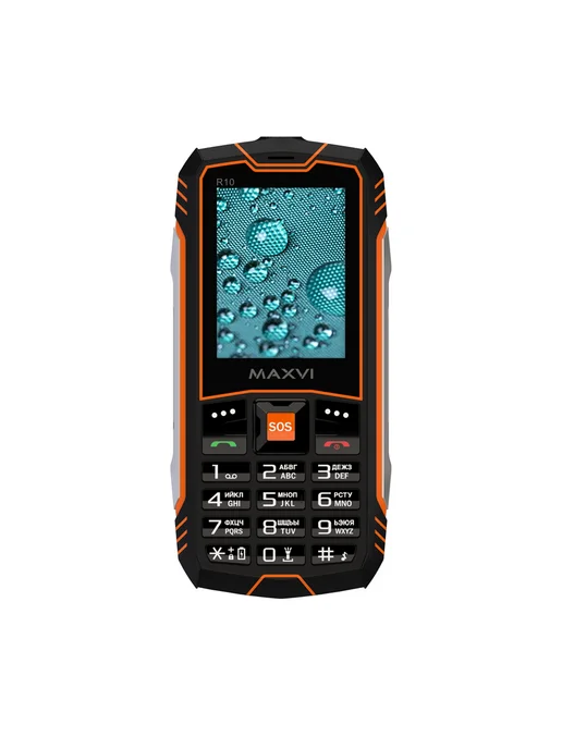 Maxvi Телефон мобильный кнопочный 2.4", TN 1800 мА*ч R10 Orange, оранжевый, фото 2