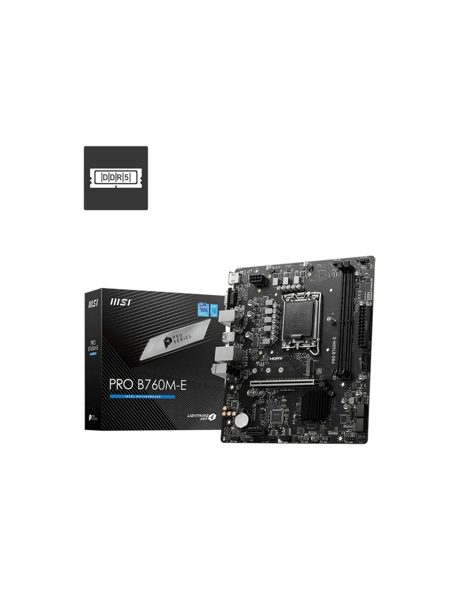 Материнская плата PRO B760M-E MSI 521435845 купить за 10 413 ₽ в интернет‑магазине Wildberries