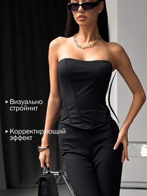 Uniola Корсет вечерний утягивающий на молнии, черный, фото 3