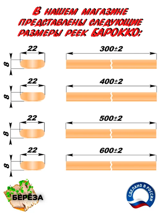 Рейка декоративная серия Ампир береза 650 мм 5 шт, 10 шт, фото 6