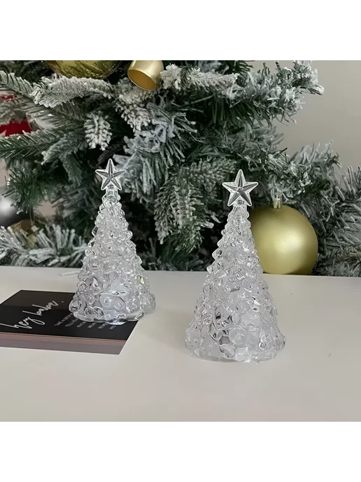 Фонарики новогодние светящиеся Елка 4 шт, 4 шт, фото 4
