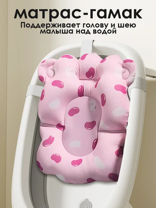 CANDY BABY Ванночка для купания новорожденных. матрас и ковш 60L, 60 л, фото 4