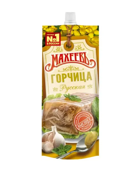 МахеевЪ Горчица Русская с дозатором 140 г 2 шт, 140 г, 3 шт, фото 2