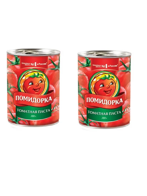 ПОМИДОРКА Паста томатная 380 г, 2 шт, 380 г, 2 шт