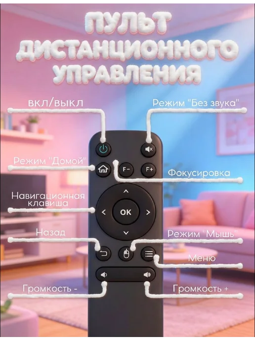QASI Проектор для фильмов, черный, фото 3