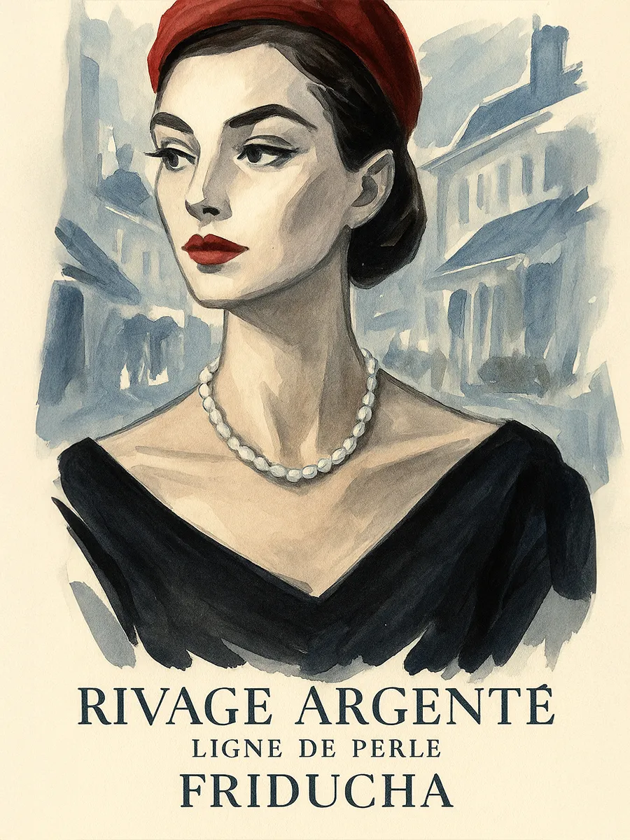 Чокер Rivage Argenté, жемчуг 6×7 мм, родий