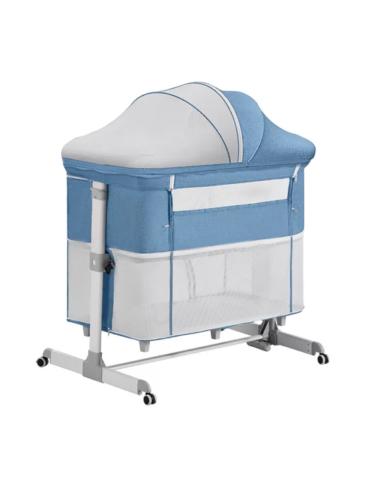 DearestBaby Детская кроватка для новорожденных, голубой, фото 6