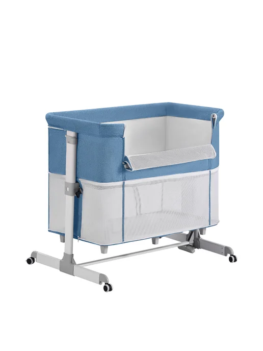 DearestBaby Детская кроватка для новорожденных, голубой, фото 7