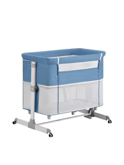 DearestBaby Детская кроватка для новорожденных, голубой, фото 8