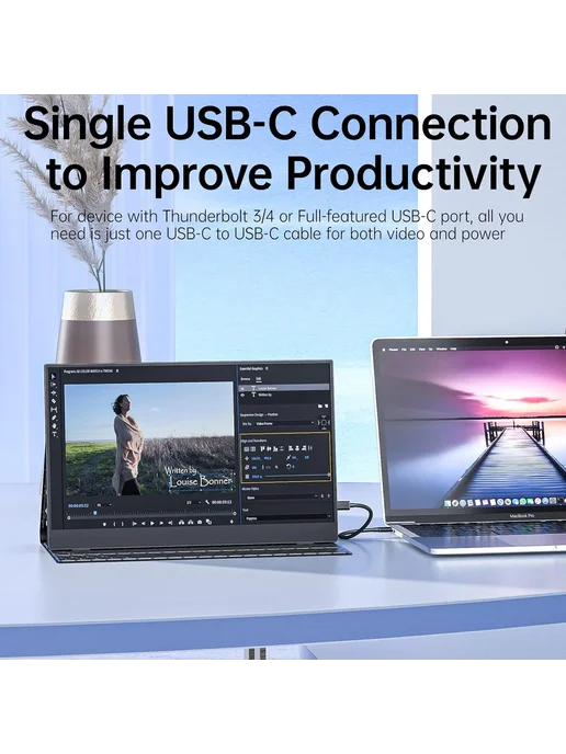 15.6" внешний монитор, для путешествий, ПК Mac, PS, вариант, фото 4