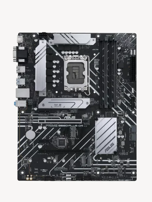 Asus Материнская плата PRIME B660-PLUS D4, LGA 1700, Intel B660, LGA1700 DDR4 ATX, фото 3