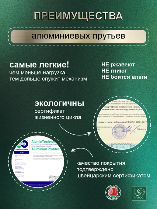 Comfort Alumin Group Сушилка для белья потолочная, 1,2 м, 5 прутьев, 1,7 м, фото 8
