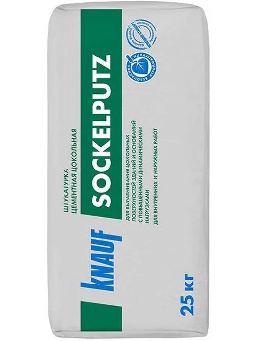 Knauf КНАУФ Зокельпутц штукатурка цокольная (25кг) Sock, 25 кг
