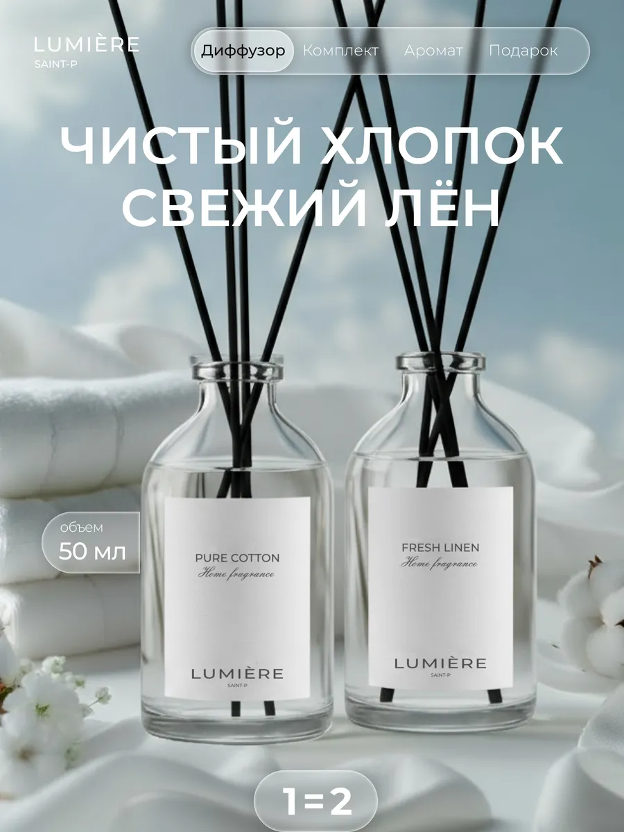 Диффузор для дома с палочками 2 шт