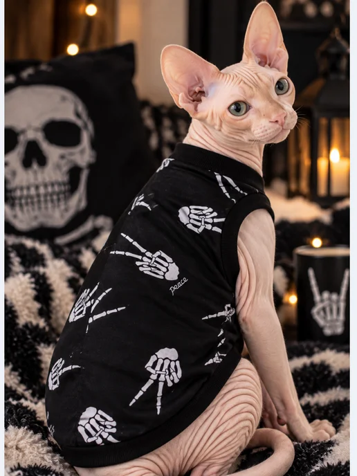 MEOWme Одежда для кошек и собак, футболка, черный, фото 2