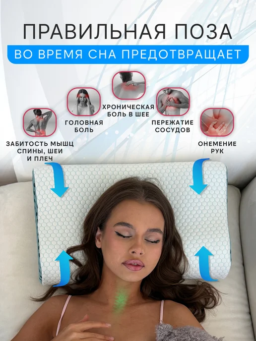 Ortho-Era Подушка с эффектом памяти, белый, фото 6