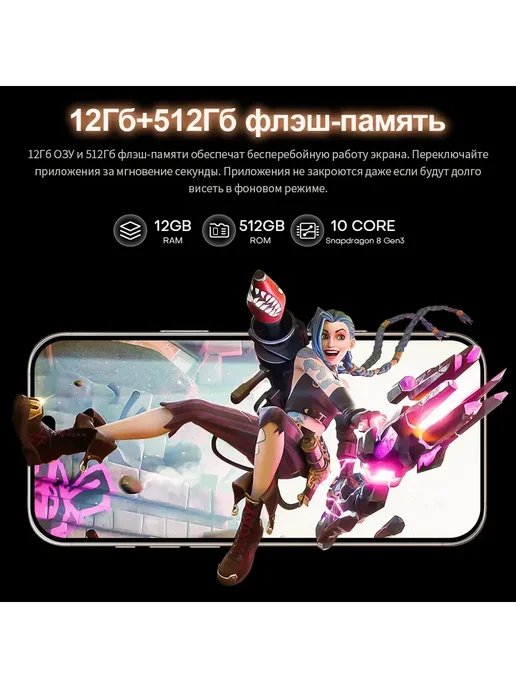 Смартфон YFQTXLW Pg013 12/512 ГБ, белый, фото 7