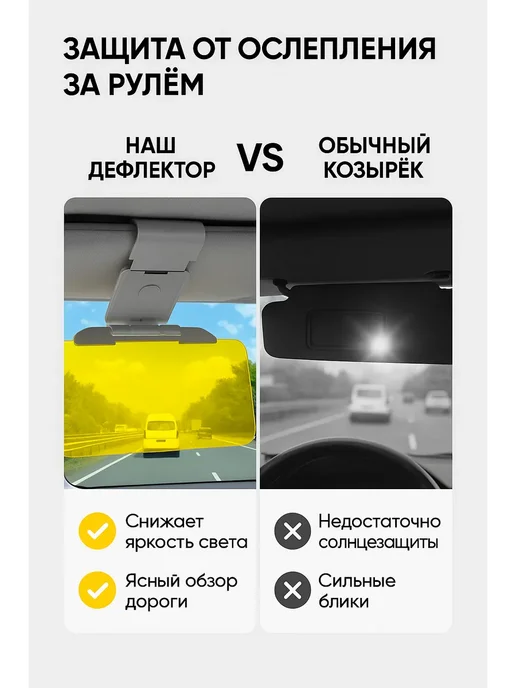 Q Антибликовый солнцезащитный козырек для машины от солнца, серый, фото 3