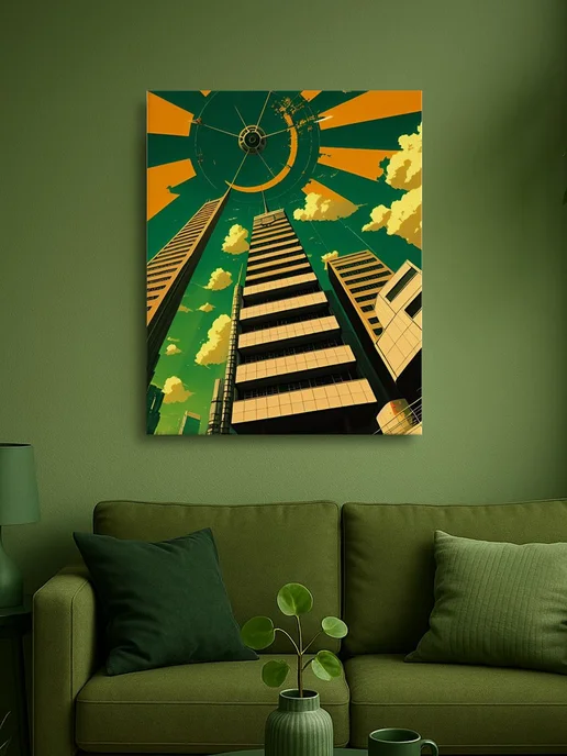 АртКод Картина на холсте 40 x 50 архитектура, 40x50, фото 2
