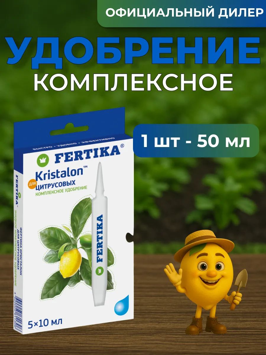 ЖКУ Фертика Кристалон для Цитрусовых 50 мл (1 шт 5*10 мл)