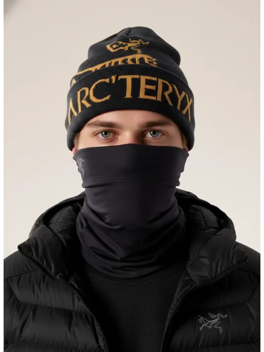 ARCTERYX Шапка зимняя акриловая drill, черный, фото 2