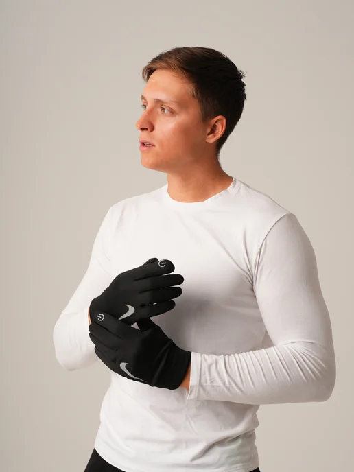 NIKE. Шапка зимняя демисезонная со снудом, черный, фото 8