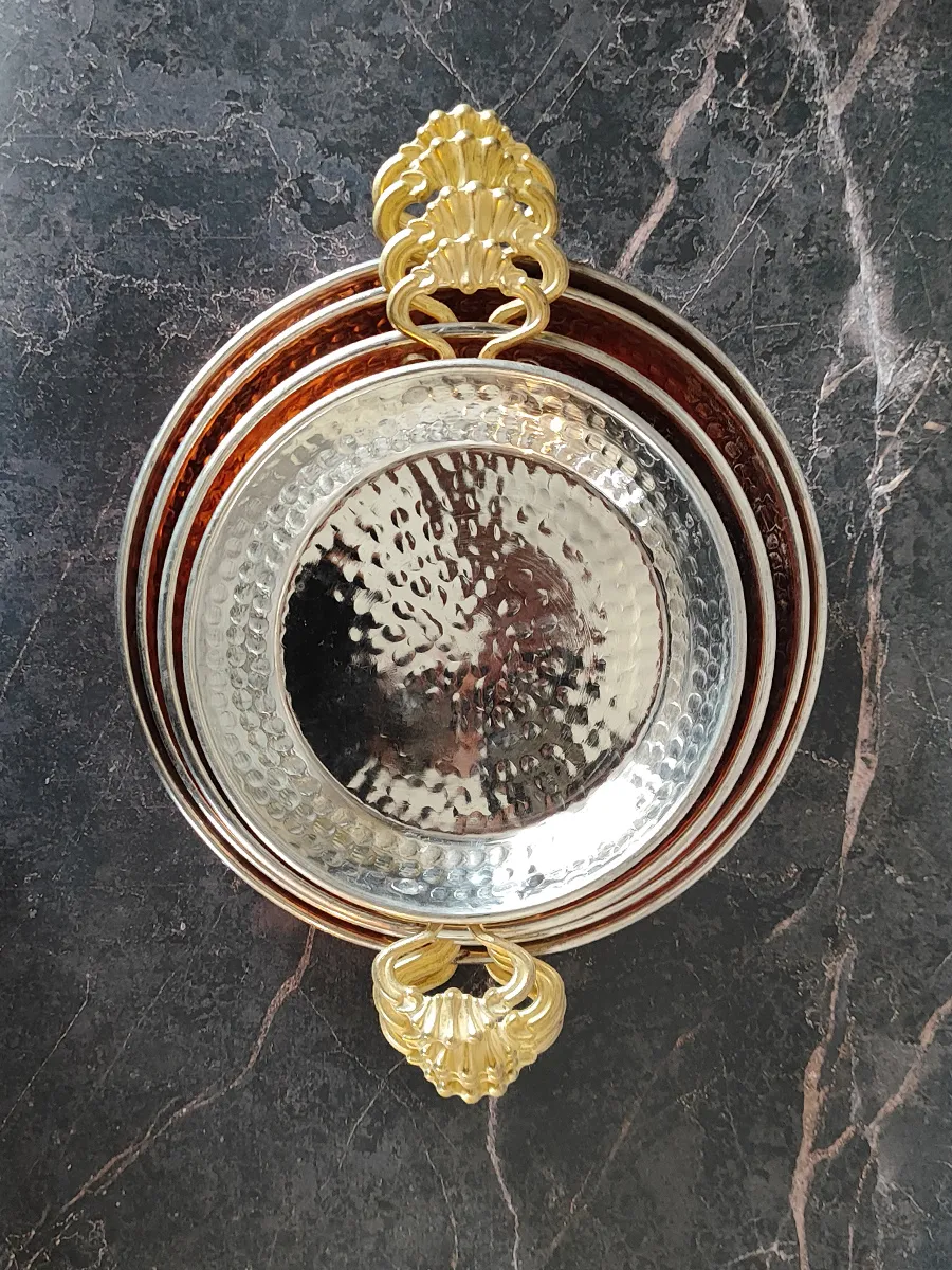 El Yapımı Bakır Tava, 18 cm 3