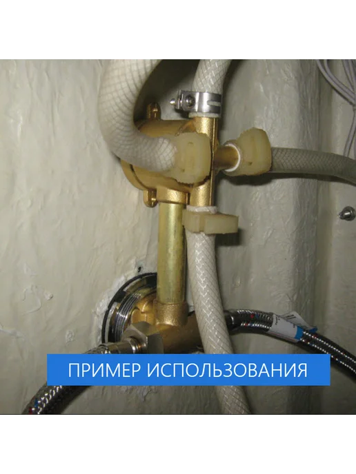 Душ деталь Хомут шланга душевой кабины, пластиковый "Клипса", 5 шт, 1 шт, фото 6
