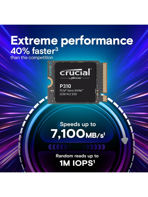 Crucial Накопитель SSD 2 ТБ P310 M.2 2230 (CT2000P310SSD2), 2 ТБ, фото 3
