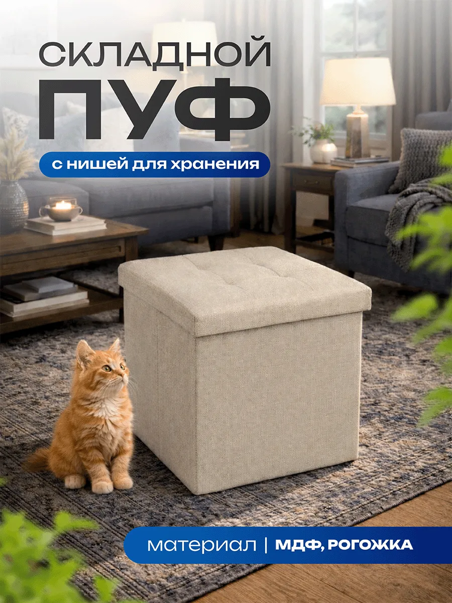 Пуфик для прихожей и спальни